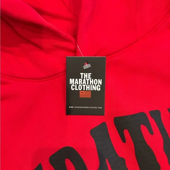 The Marathon Clothing Red Hoodie - Picture 5 of 7